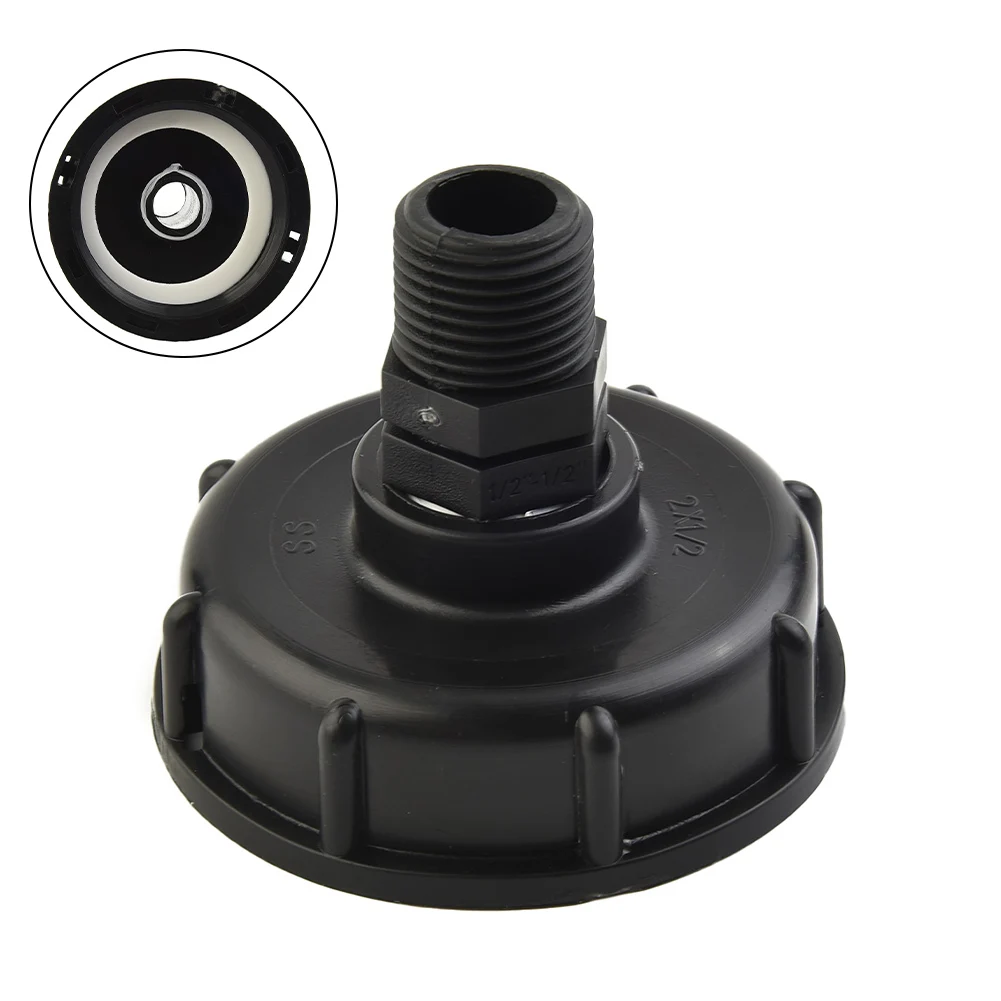 

Адаптер бака IBC, пластиковый соединительный адаптер с грубой резьбой 60 мм, совместимый со стандартными фитингами/2 и 3/4 дюйма