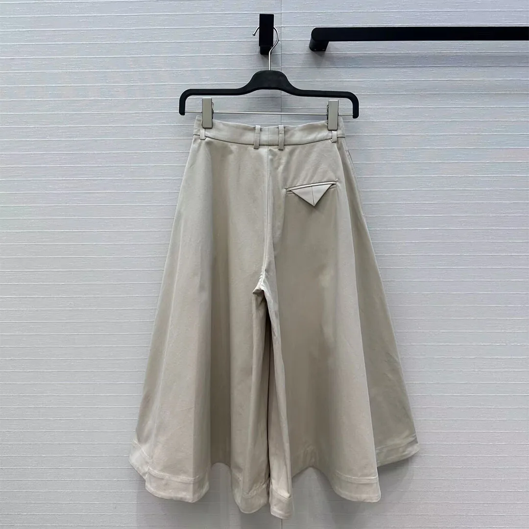 Old Money Style Loose A-line Skirts Style Pants Women New Autumn High Waist Solid Color Elegant Casual Ankle Length Trousers
