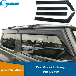 Car Window Visor For Suzuki Jimny JB64W-JB74W 2019 2020 2021 2022 2023 2024 Window Rain Guard Weathershield Sun Rain Deflector
