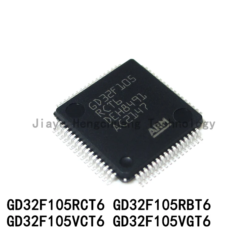 5PCS GD32F105RCT6 GD32F105RBT6 GD32F105VCT6 GD32F105VGT6 LQFP 32-bit Microcontroller Processor Microcontroller Chip