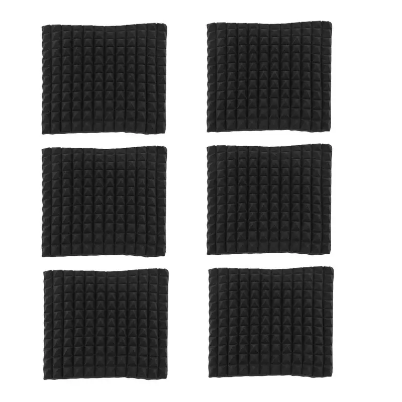 Exquisite-6 Pcs Acoustic Panels Foam Board Studio Sound-Absorbing Firewall Wedge Tiles Helps Reduce Echo And Unnecessary Noise
