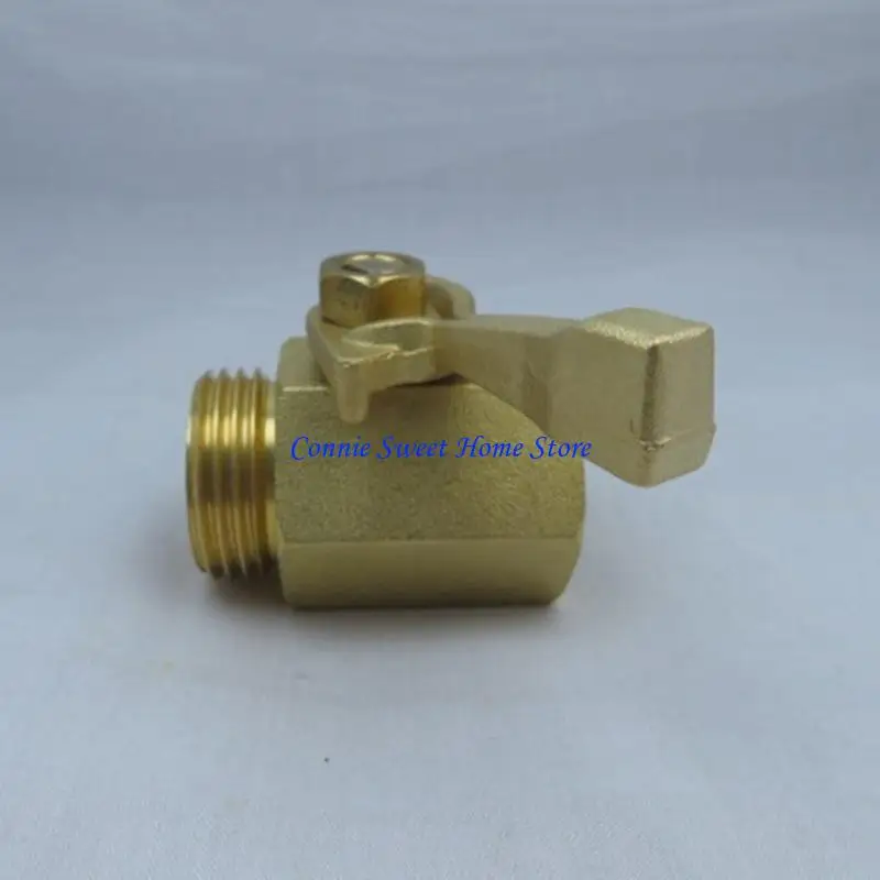 LXAF Ergonomic Garden Hose Shutoff Valves Sturdy Solid Brass Construction Convenient Accessory for Quick Flows Control