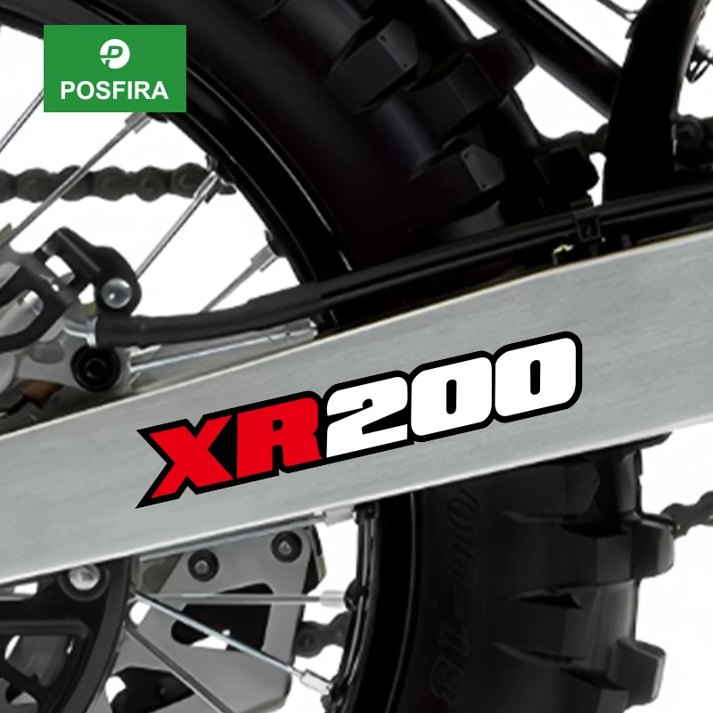 POSFIRA Motorcycle Swingarm Sticker Vinyl Decals for Honda XR 200 XR200 2002-2014 2013 2012 2011 Motorbike Swing Arm Accessories