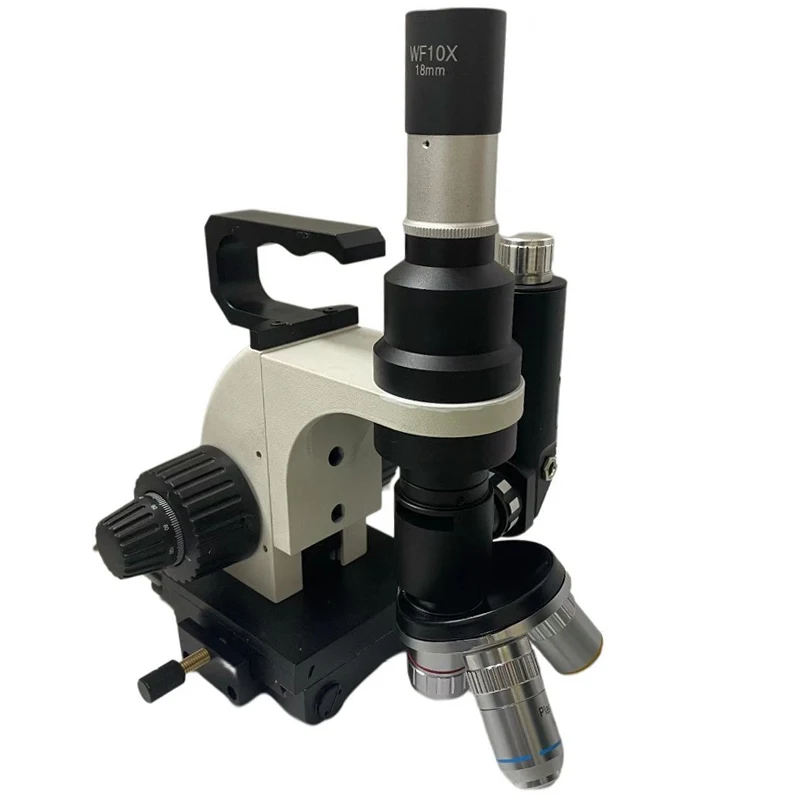 Handheld Portable Metallographic Microscope WIth LED Magnetism Base Polarizing Microscope For Observes Metal and Alloy Materials