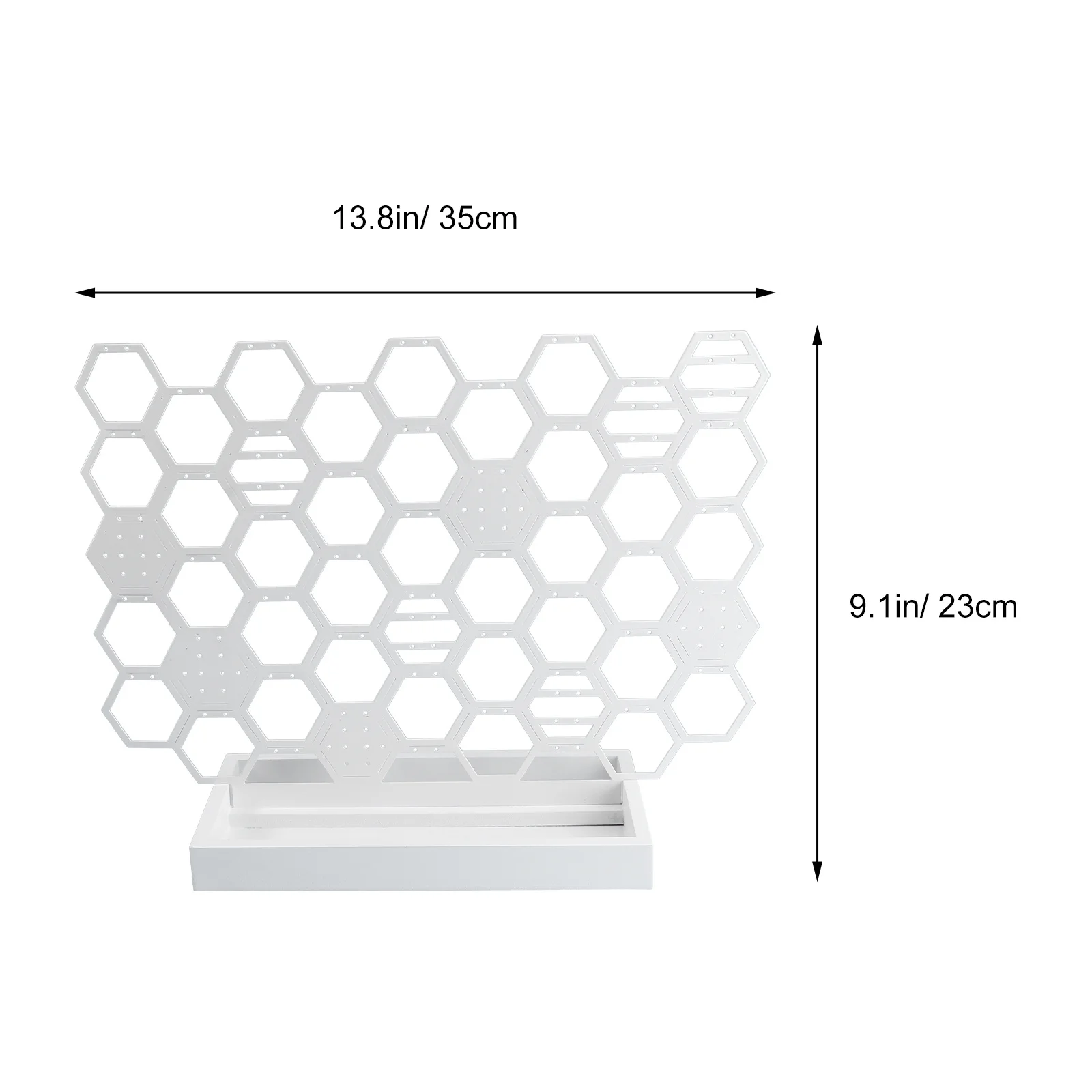 1Pcs Stylish Jewelry Organizer Rack Multi-Function Display Stand for Accessories Home Decor Gift Idea Honeycomb Shape Stand