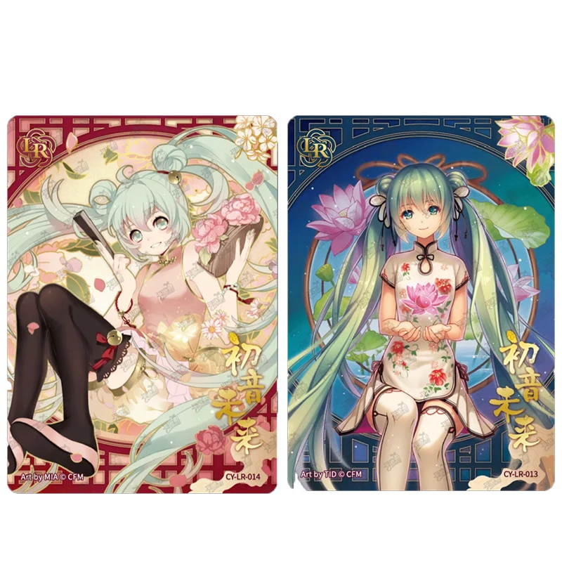 Hatsune Miku carte da collezione stile antico cinese LR-01-14 ragazzi Anime natale regalo di compleanno dea storia kagamina Rin