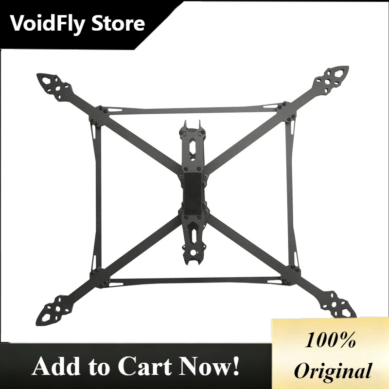 VoidFly Custom OEM Customized Logo RC V2 Pro 13-inch Carbon Fiber Reinforced Drone Fiber Optic Frame FPV Quadcopter