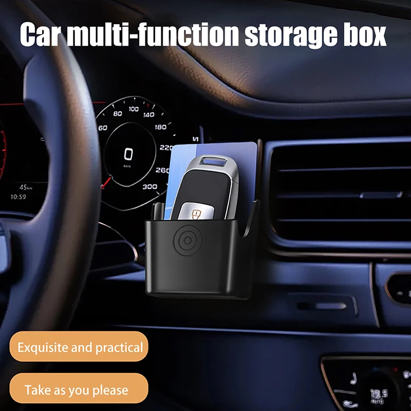 

Universal Car Key Holder Clip Car Interior Storage Box Dashboard Organizer Adhesive Mount For Card Key Rack