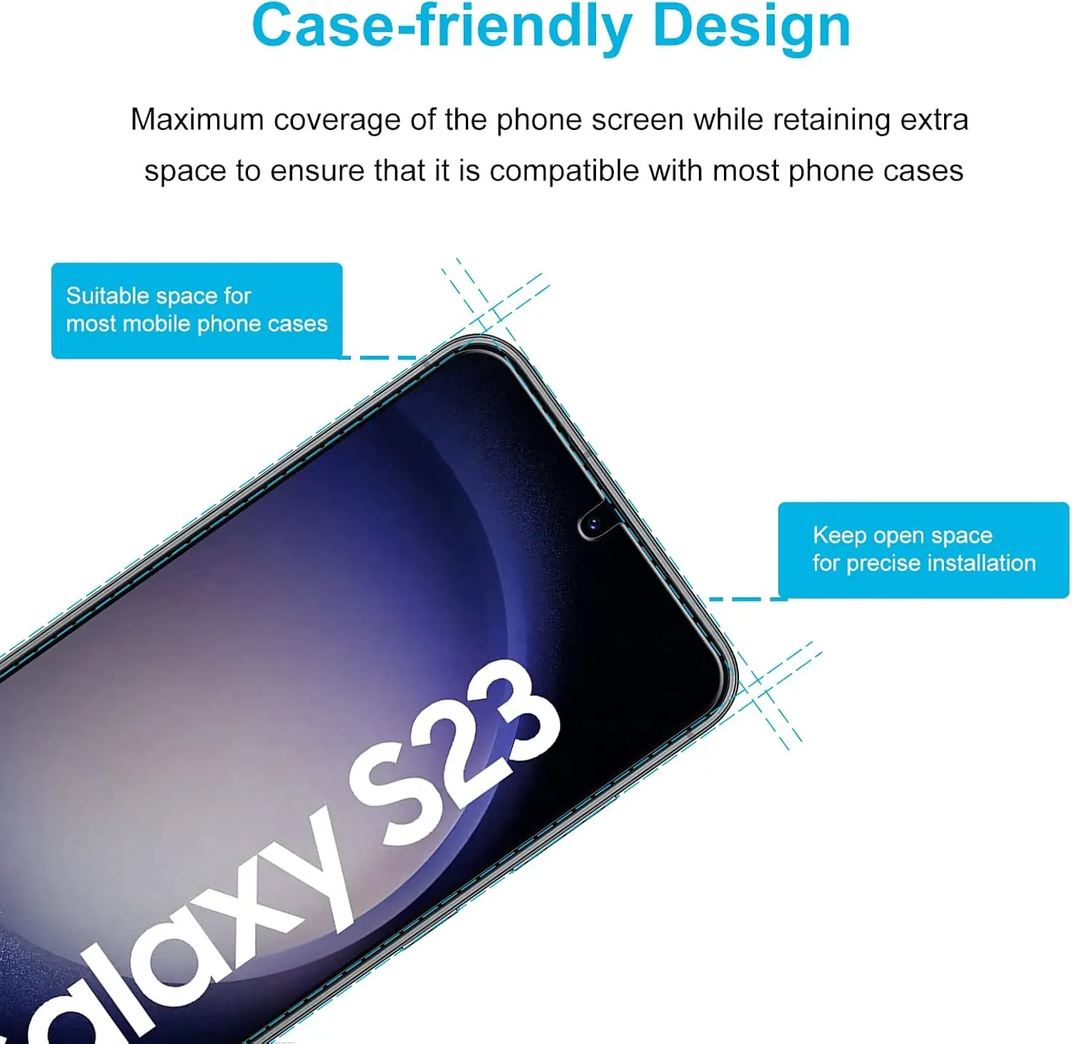 

9H 0.2MM Tempered Glass For Samsung Galaxy S23 5G 5G Screen Protector