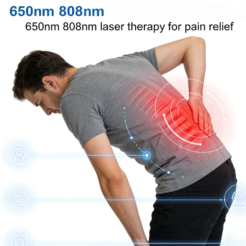 

Клинический лазерный аппарат LLLT 1295 мВт, 808 нм, инфракрасный, для лечения шейного спондилеза, артрита, заживления ран, биостимуляции и облегчения состояния