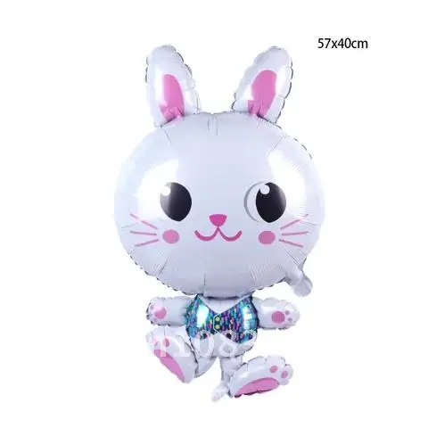 

Happy Easter Balloons Cartoon Rabbit Bunny Chick Foil Balloon Jungle Animal Helium Air Globos Baby Shower Birthday Party Decor