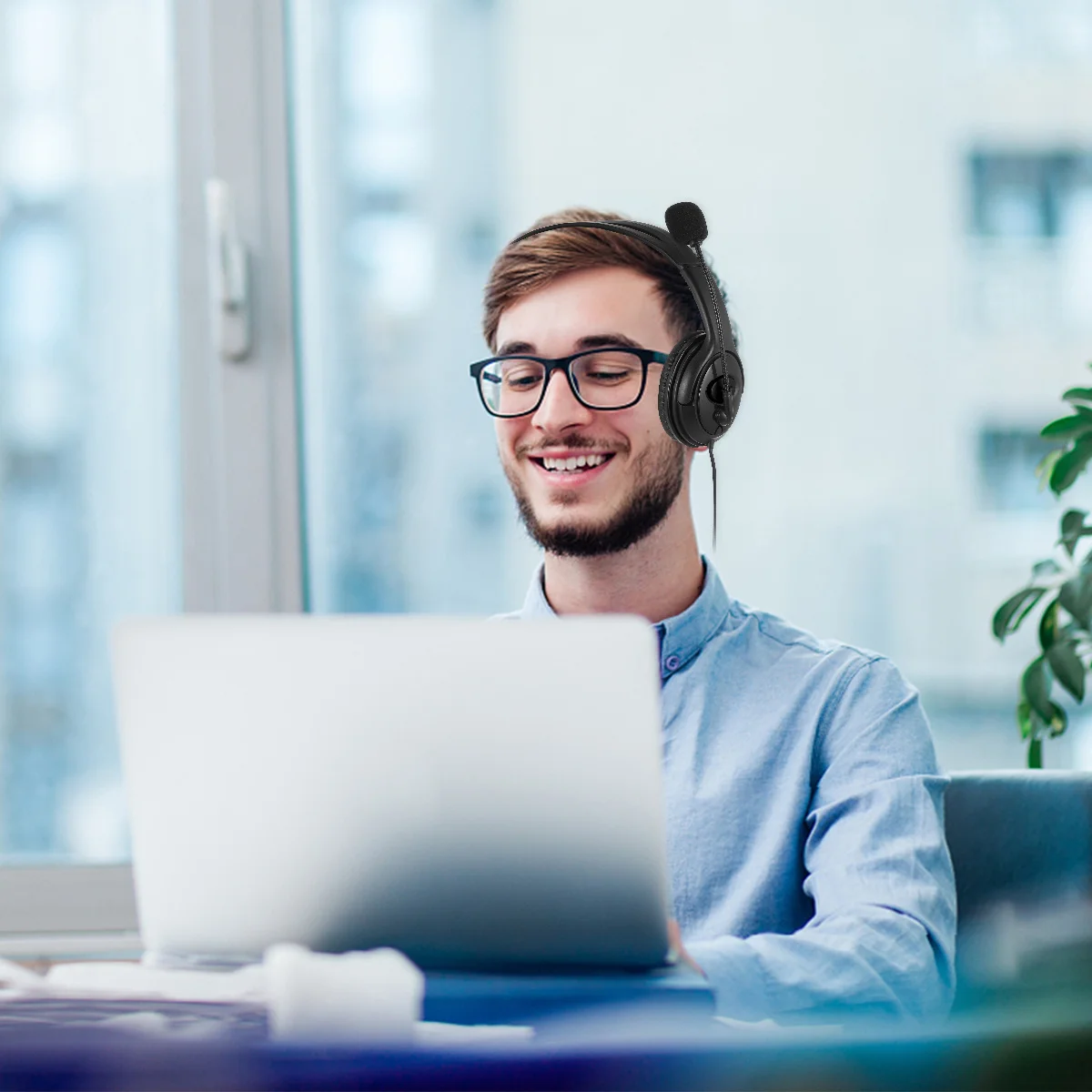 

Computer Earphone Gaming Headset Usb Noise Reduction Stereo Head-Mounted Headphone For Pc Laptop Game Console