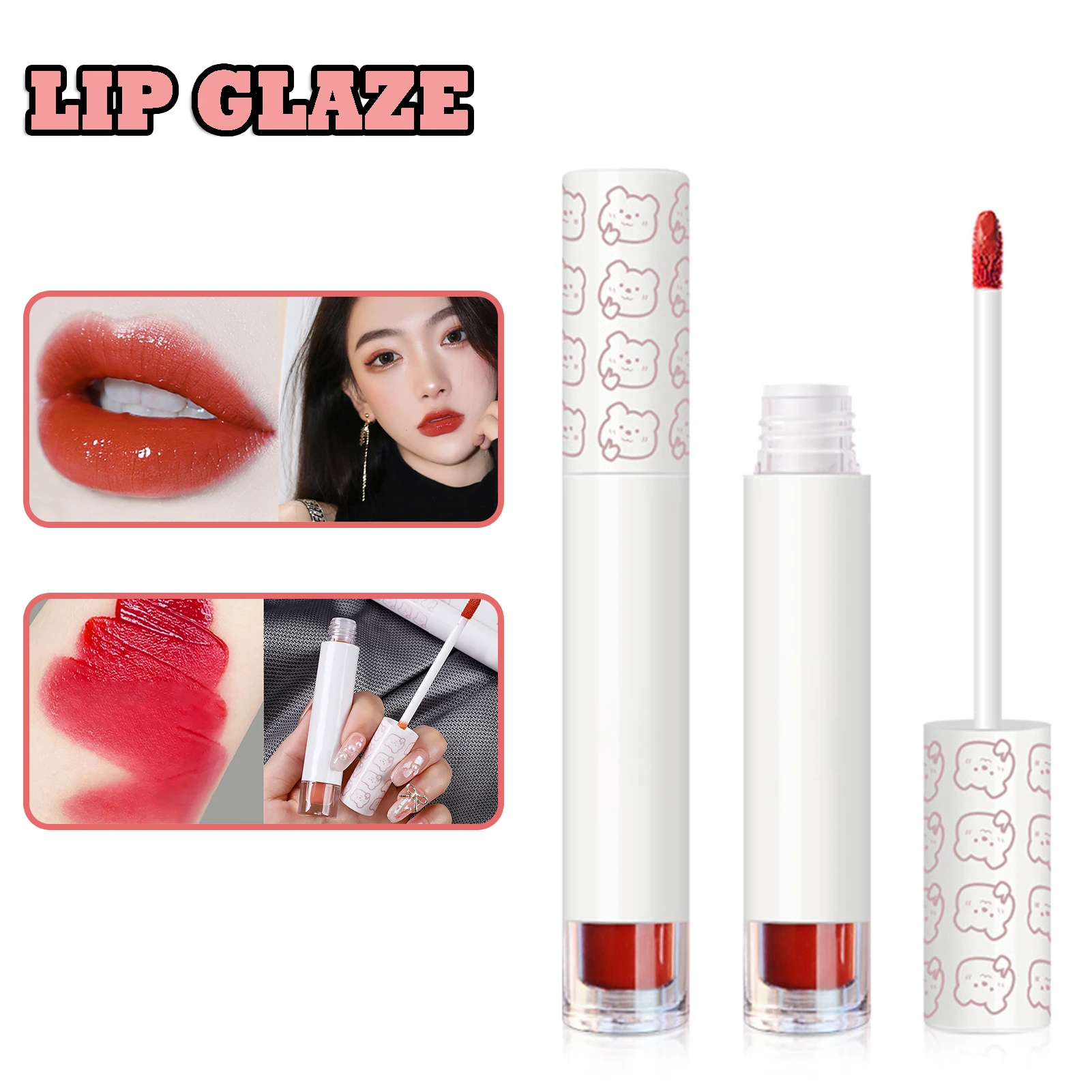 

Water Gloss Liquid Lipstick Non-Stick Cup Waterproof Lip Gloss Birthday Gift