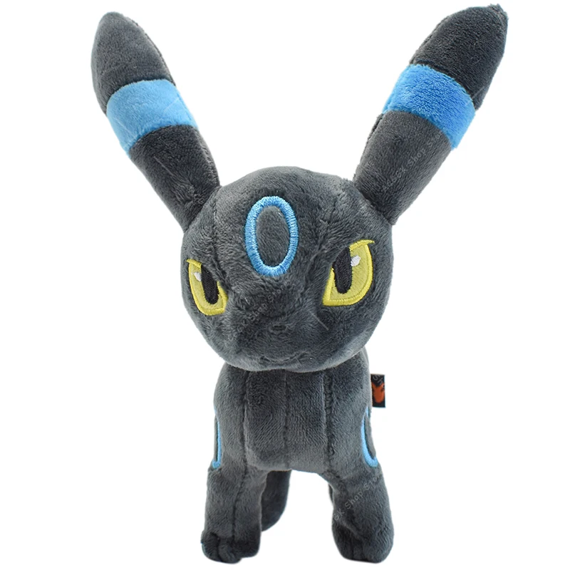 TAKARA TOMY 22CM Pokemon Plush Toys Standing Shiny Umbreon Animal Stuffed Plush Dolls Quality Cartoon Gifts Toy