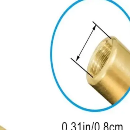 Brass Paddle Board Inflator Nozzle with Threaded Connection Adapter Kit Compatible with Most Air Compressor and Pump Models