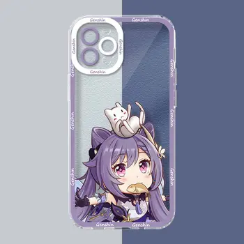 Roztomilý třpytivý kryt na telefon Genshin Impact pro Xiaomi Redmi Note 14 12 11 13 Pro Plus 4G 5G 12S 14S 11S 10S 10 9 9S 12C 13C 14C A3 A4 8 nejlepší prodej Pouzdro pro Xiaomi Redmi Note Genshin - №7