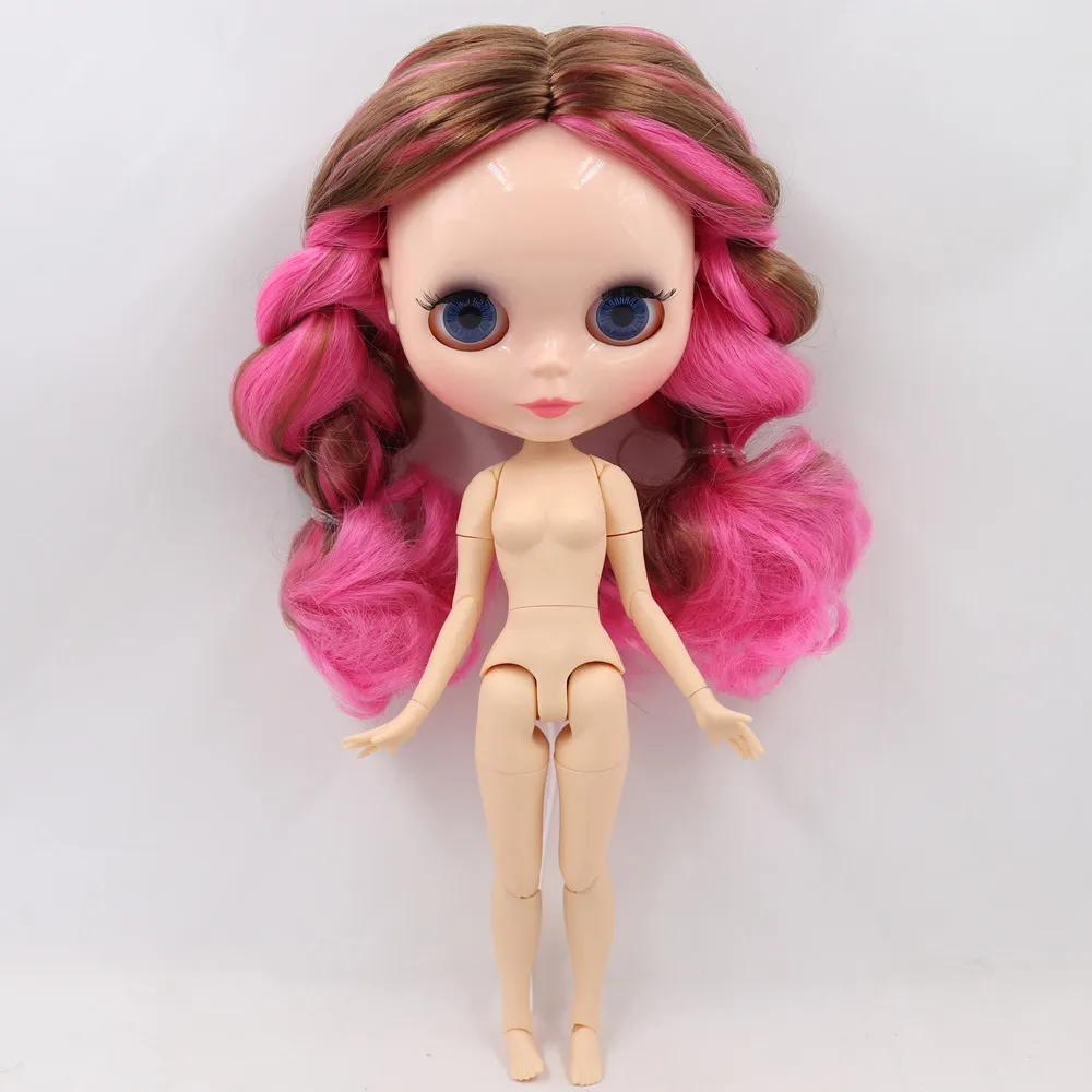 ICY DBS Blyth Doll Pink and Brown Mix pink hair Joint body Neo 1/6 BJD anime girl ob24