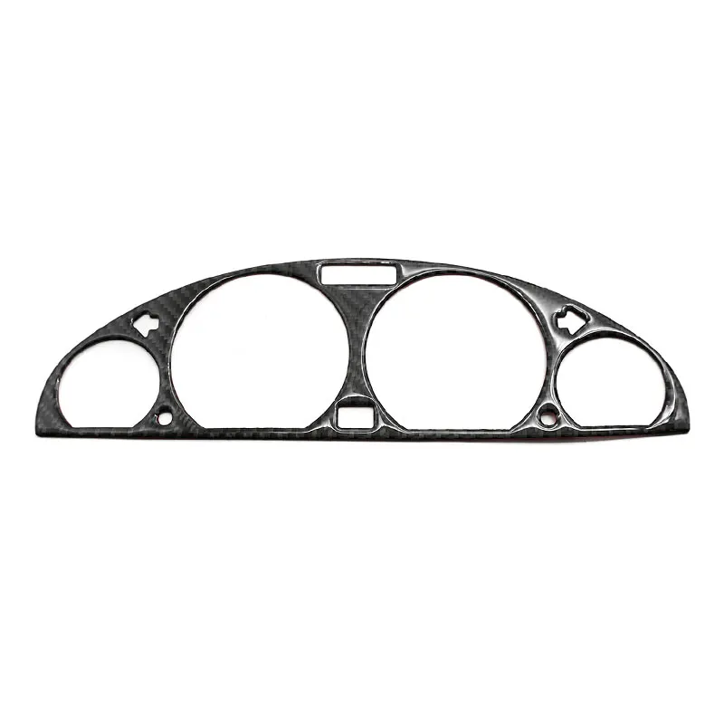 لسيارات BMW 3 Series E46 1998-2005 ألياف الكربون اكسسوارات السيارات عجلة القيادة لوحة القيادة عداد السرعة غطاء الأداة ديكور