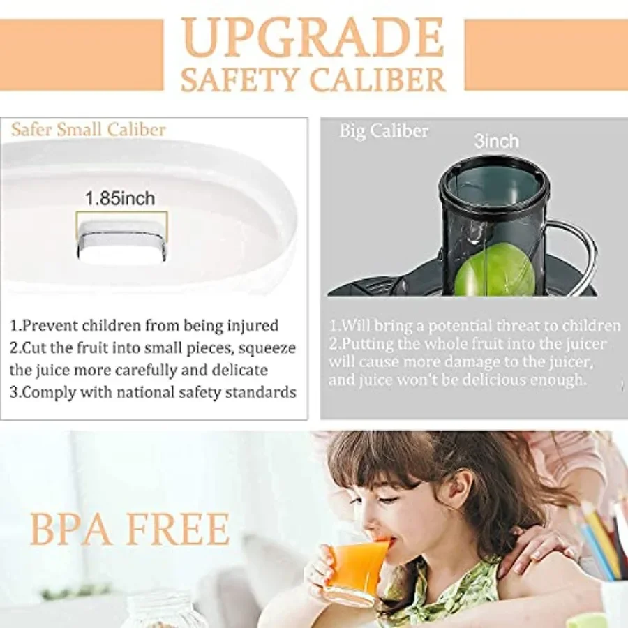 2025年改良版 スロージューサー 95%搾汁率 2段階速度調整 9セグメントスパイラルコールドプレス技術搭載 Jに最適