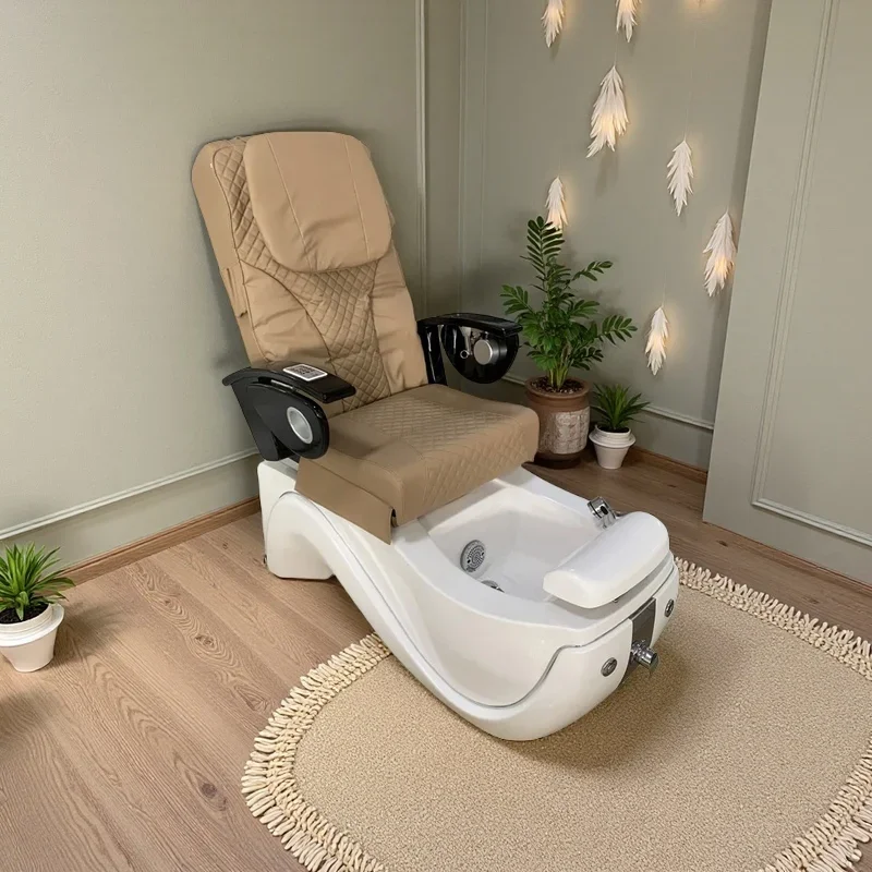 พรีเมี่ยม Salon Pedicure เก้าอี้สปาอ่างล้างหน้าเก้าอี้นวดเล็บมืออาชีพ Pedicura Profesional Mobiliario Reposapies เฟอร์นิเจอร์