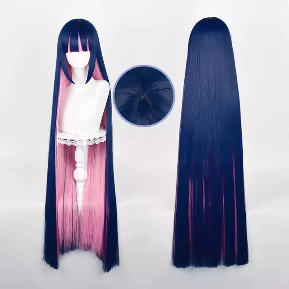 SBluuCosplay Panty &Stocking Garterbelt Cosplay Panty Stocking Cosplay Wig Syntheti+Free Wig Cap Synthetic