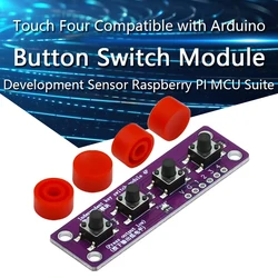 Touch Four Button Switch Module Compatible with Arduino Development Board Sensor Raspberry PI 51 MCU Suite