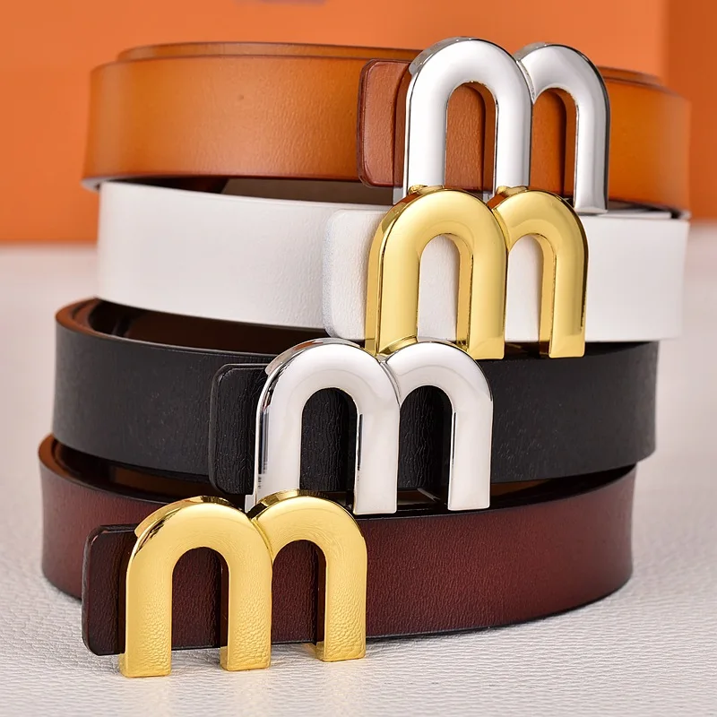 

Luxury Brand Genuine Leather Belt for Women Designer Alloy Buckle Waist Strap Female Jeans Trouser Dress Waistband