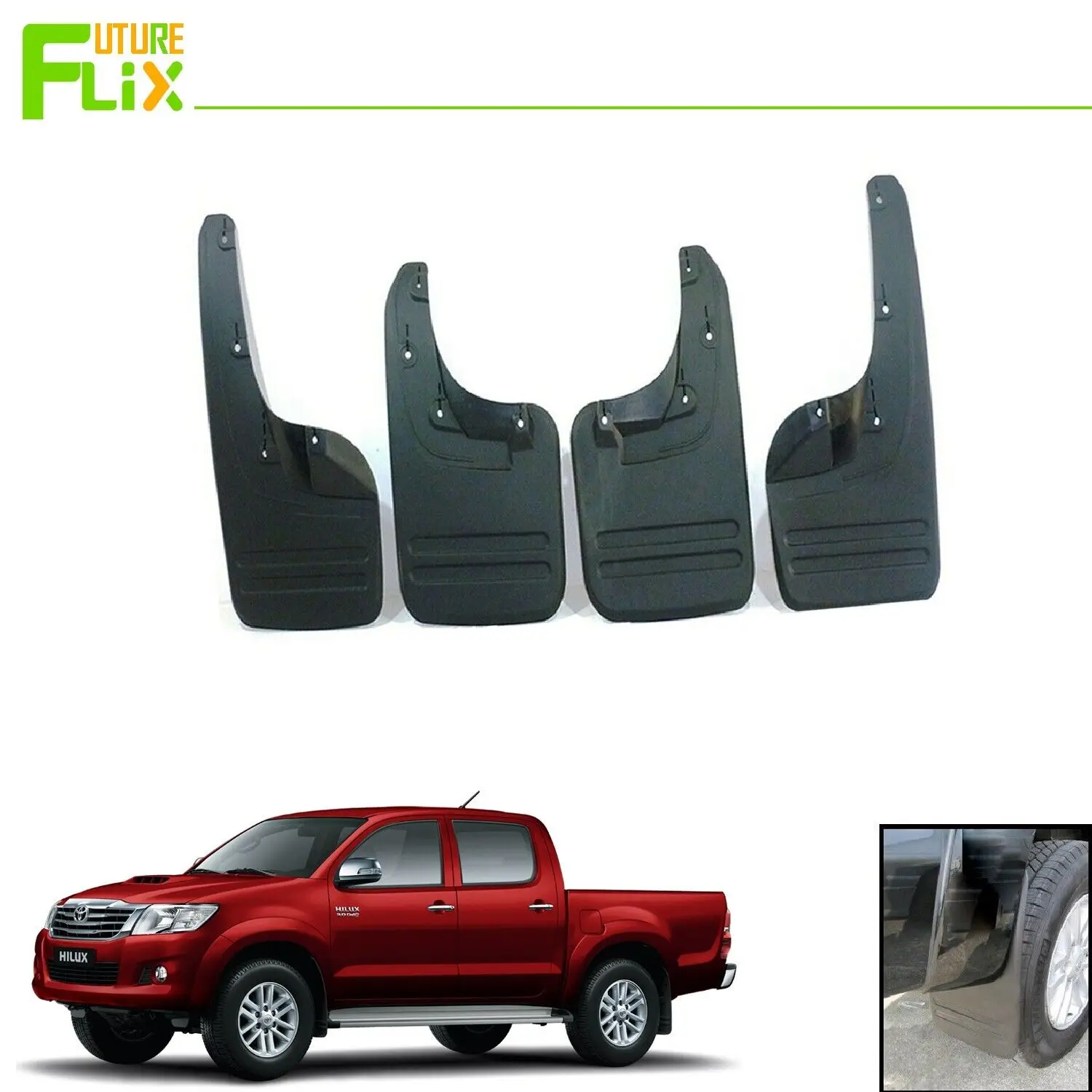 

Брызговики, полный комплект, 4 шт. для Toyota Hilux Vigo Mk7 2011-2015 M34