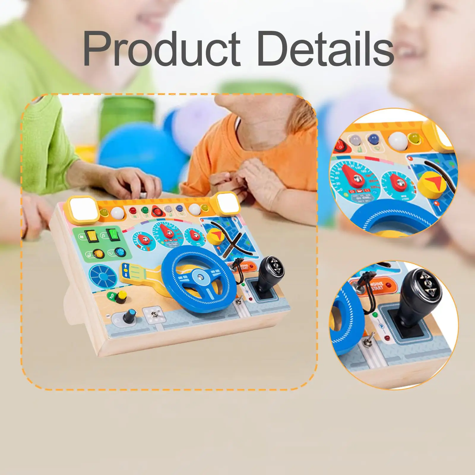 Crianças brinquedos inteligentes educacional volante ocupado placa habilidades cognitivas aprendizagem jogar brinquedo para meninos atividades de viagem em casa