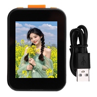 Back Camera Screen Phone Vlog Selfie Screen Mobile Back Camera HD Display for Live Stream Video Recording with Sound 2in Black