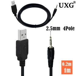 1Pc 2.5mm nowy kabel zasilający do ładowarki USB przewód do słuchawek Synchros E40BT/E50BT J56BT S400BT S700 łatwy w użyciu trwały CE1789