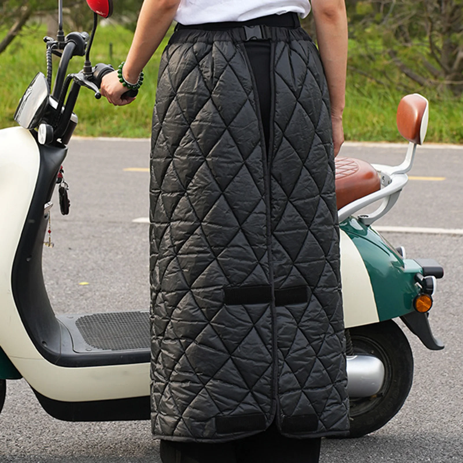 Motorcycle Windshield Leg Cover Waterproof Warm Apron Fleece Lined Motorcycle Leg Blanket For Cold Weather Knee Protection