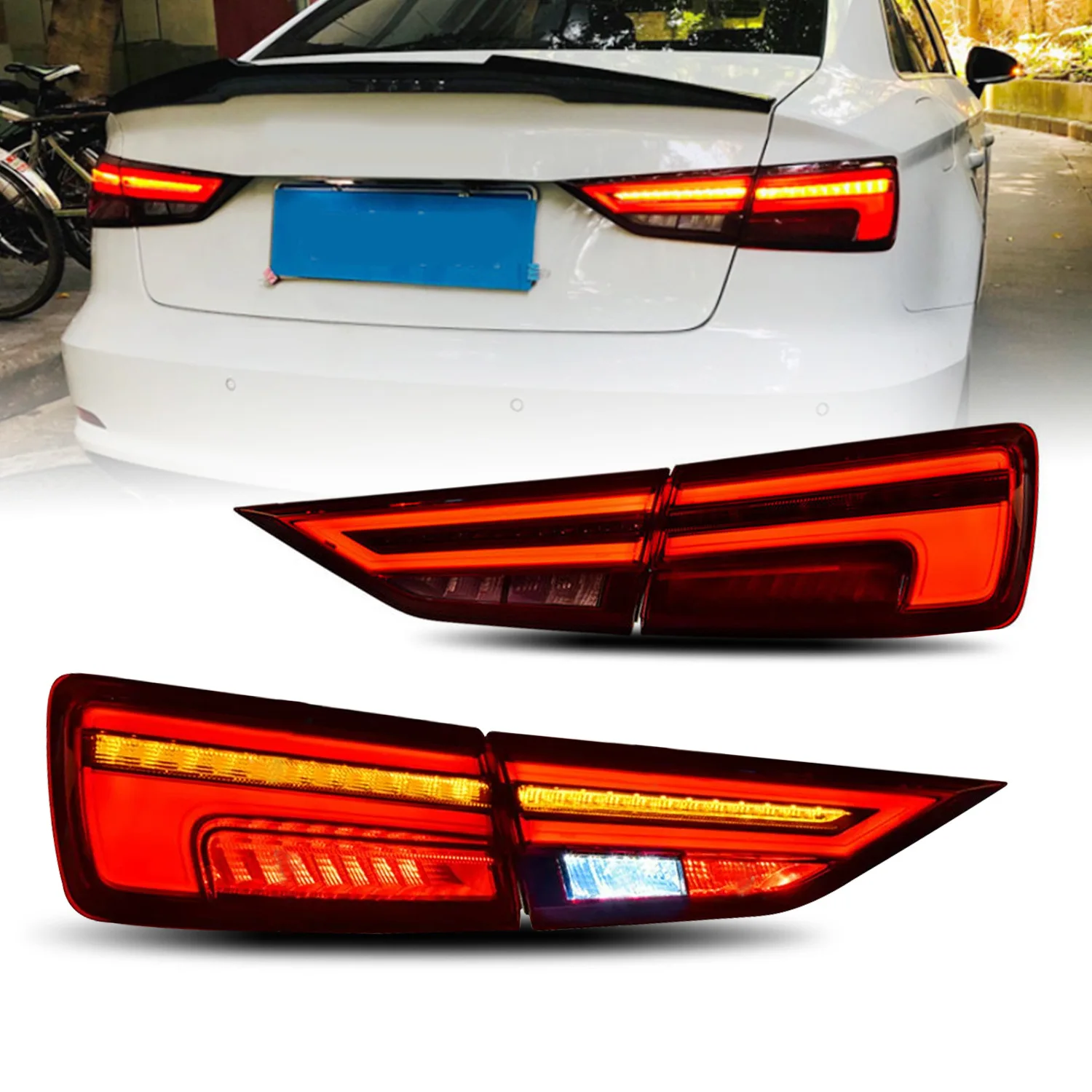 

Car Lights for Audi A3 8V Limousine Sedan 2013-2020 LED Auto Taillight Assembly Upgrade Dynamic Turn Signal Lamp Accessories