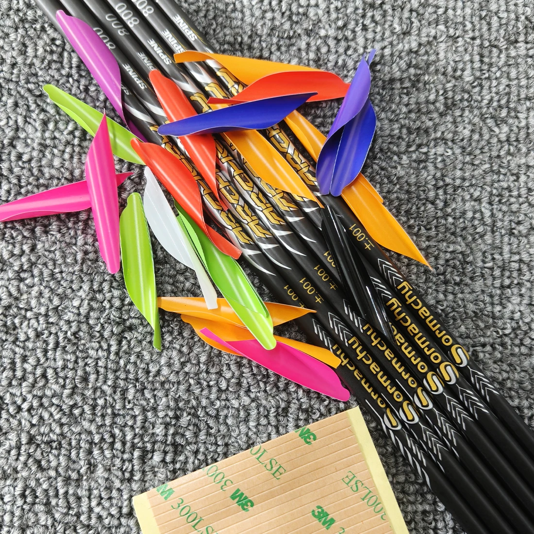 

1.69-inch bow and arrow arrow feather rotating feather suitable for DIY composite bow, recurve bow and crossbow archery accessor