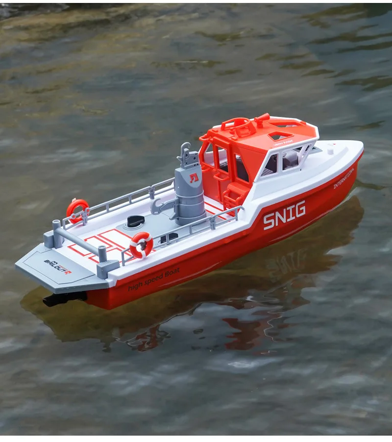 Rc Remote Control Tugboat 694 1:32 Simulation Rescue Boat Ship 2.4g Brushless Motors 10km/H Electric Watercraft Model Toys Gift