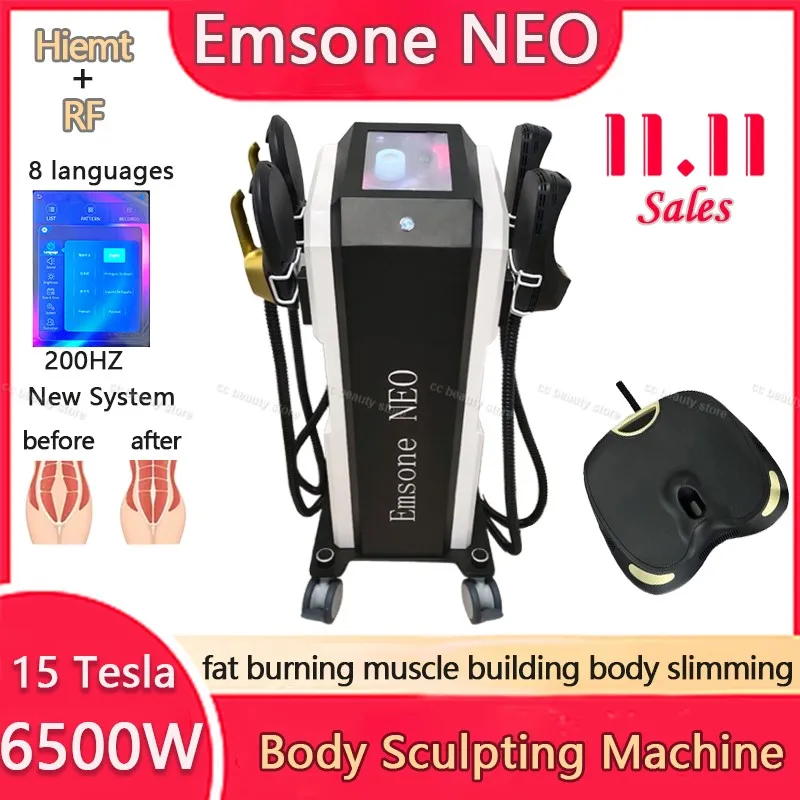 

Emsone NEO 6500 Вт RF машина для скульптуры тела Профессиональная электромагнитная стимуляция Ems Fitness Slimmng Nova устройство для наращивания мышц