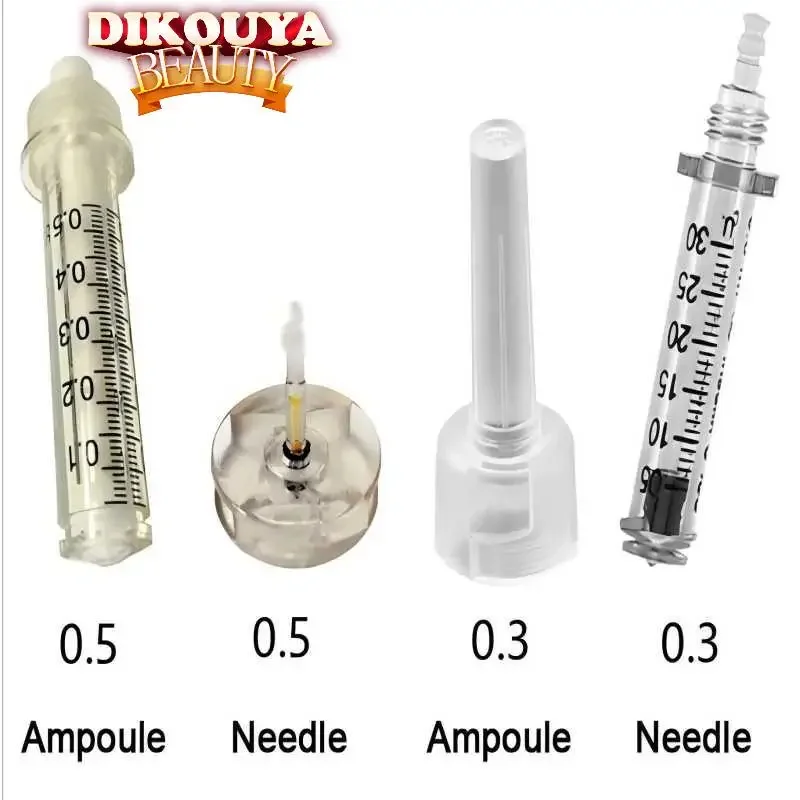 0.3/0.5ml Disposable Sterile Ampoule Moisture Head Hyaluronic Pressurized Pen High Pressure Syringe Beauty