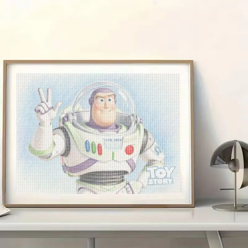1PC Buzz Lightyear Toy Story Diamond Painting Kit, 5D DIY Full Drill Crystal Rhinestone Diamond Art Set untuk Anak-anak & Dewasa, Kartun