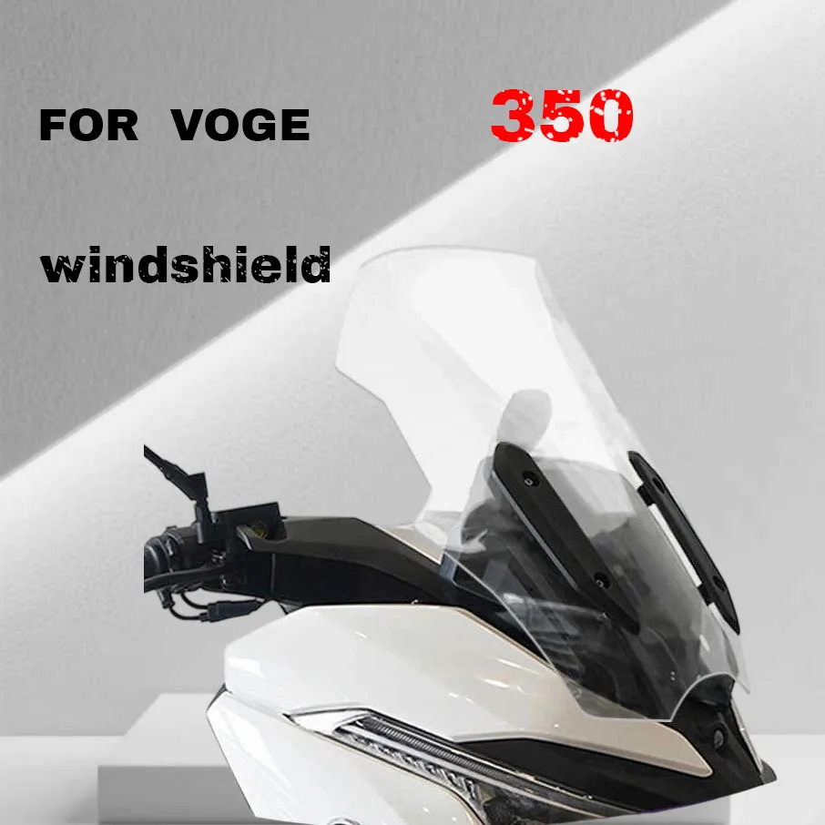 For Longxin VOGE 350 modified windshield, front windshield Wuji SR4MAX, windshield windproof plate, chest protector, an