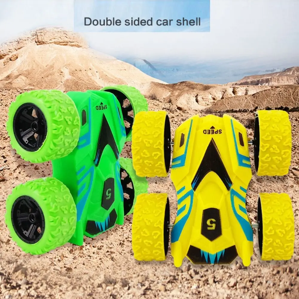 Pull Back Four-wheel Drive Stunt Car ABS Material Rotated With 360° Graffiti Off-road Vehicle 9 Styles Inertial Rotation