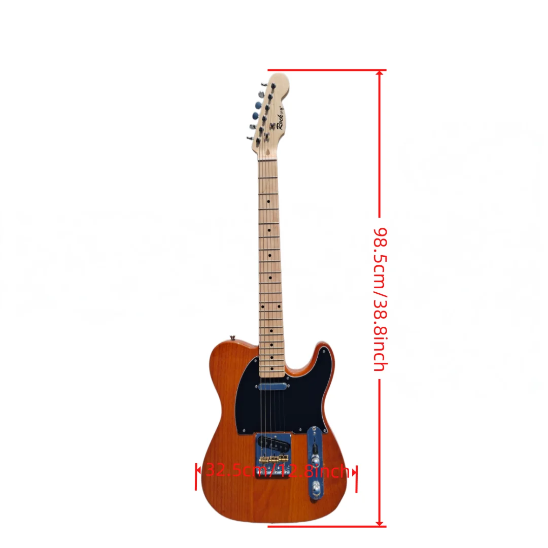 Advanced Natural Finish Single-Cutaway Electric Guitar: Classic Retro Tone
