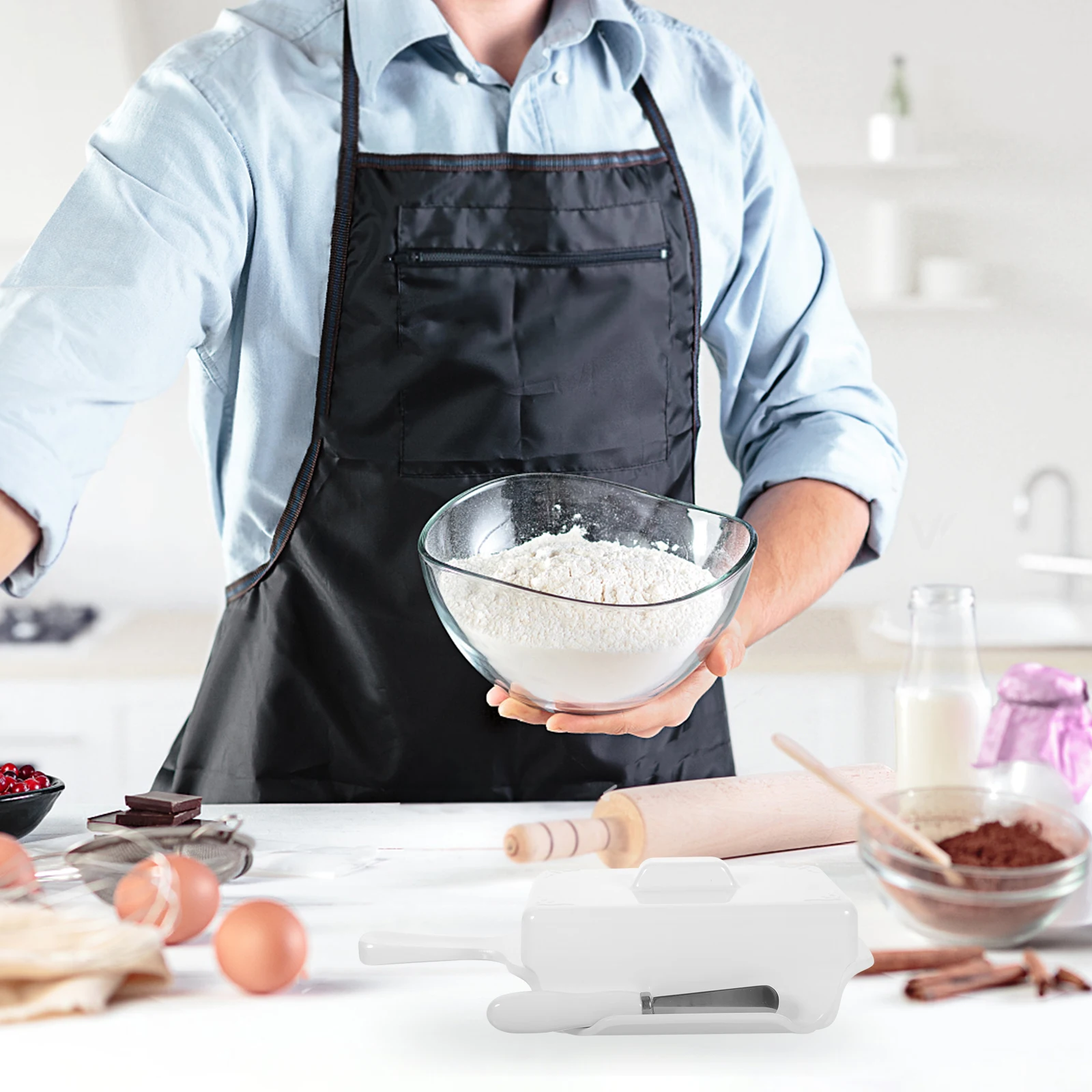 

1 комплект, держатель для масла, резак для крышки, коробка для хранения домашней кухонной посуды, коробка для хранения масла, домашняя посуда