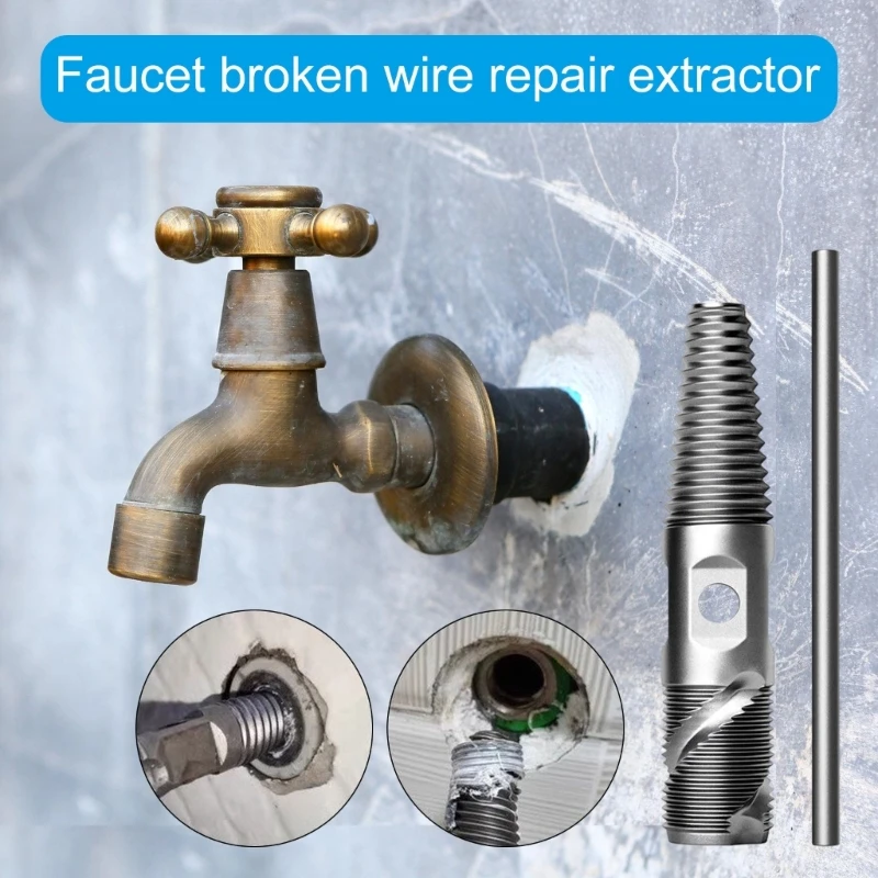 ใหม่ 2 ชิ้น Screw Extractor Set นิ้ว 3/4 นิ้วสกรูหัวคู่ Extractor Screw