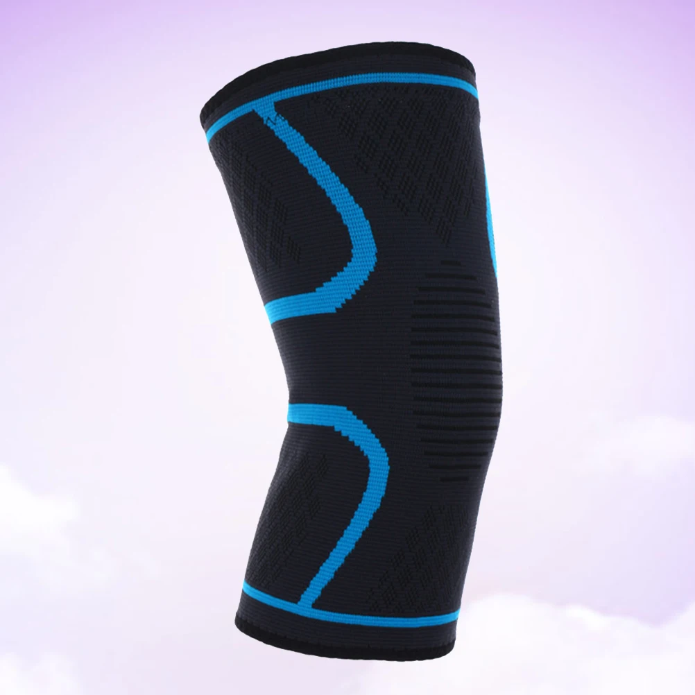 

1 шт., рукава для поддержки колена, небесно-голубое защитное снаряжение, легкое дышащее облегчение боли для бега, бега, тренировок