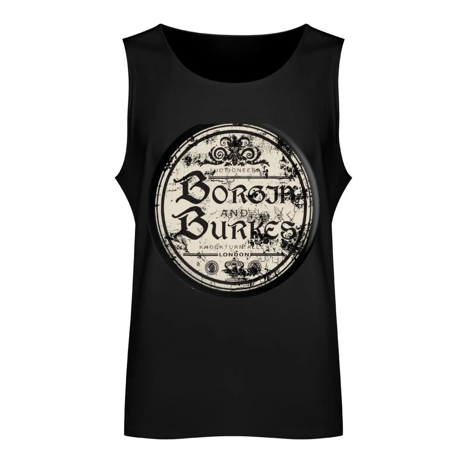 Borgin and Burkes Tank Top سترة صيفية للرجال بدون أكمام تي شيرت للياقة البدنية