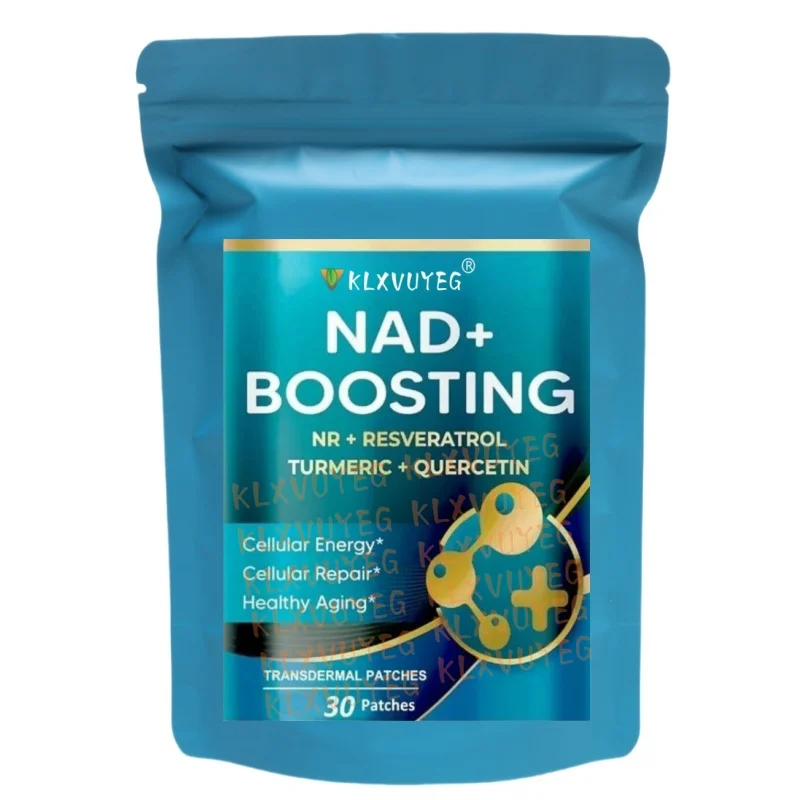 NAD + Boosting Transdermal Patches with NR + Resveratrol + Quercetin - Cellular Repair, Stamina & Healthy Aging