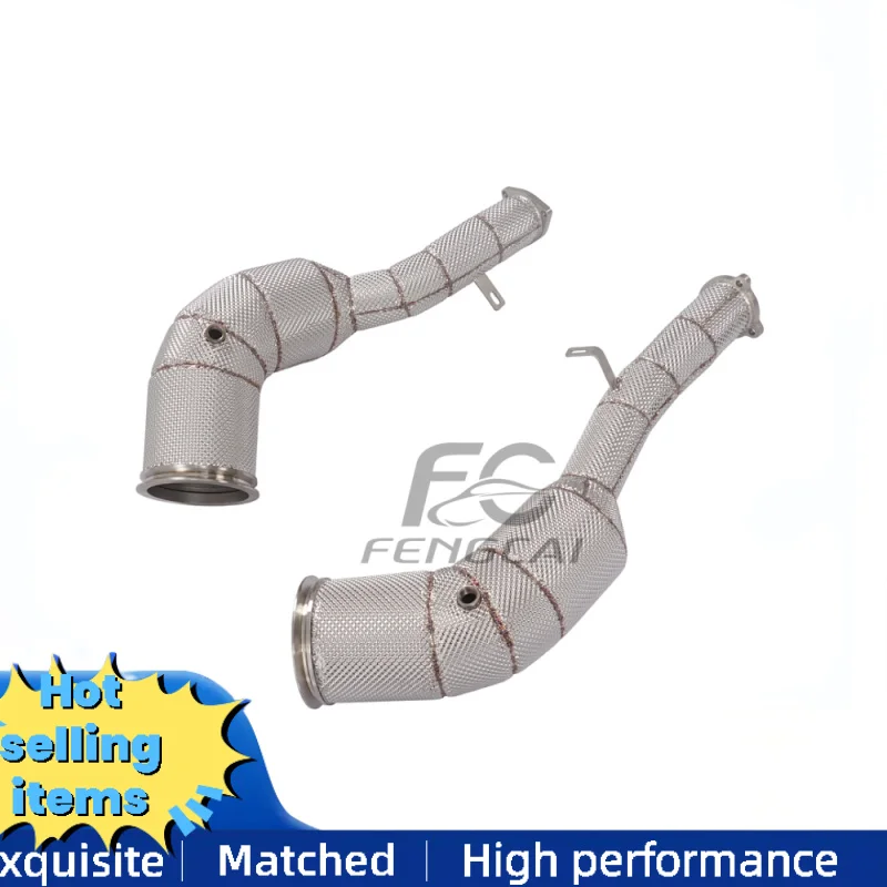 

High-performance Downpipe Exhaust Pipe for Audi RS6 RS7 C8 4.0T 2021-2022 Exhaust System Catalytic Converter with Heat Shield