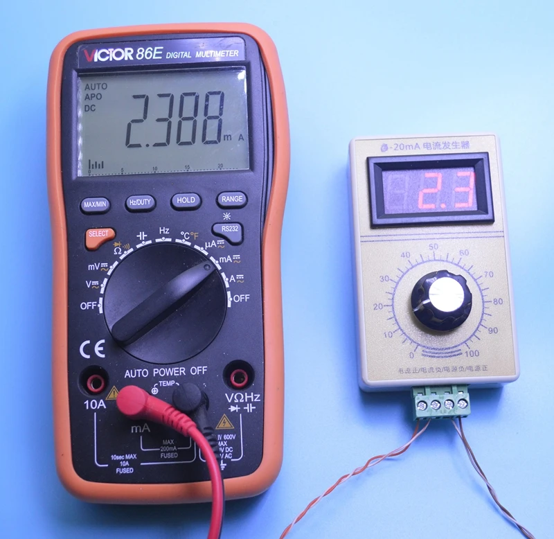 0-20mA signal generator Adjustable current generator Constant current source Handheld digital display analog generator