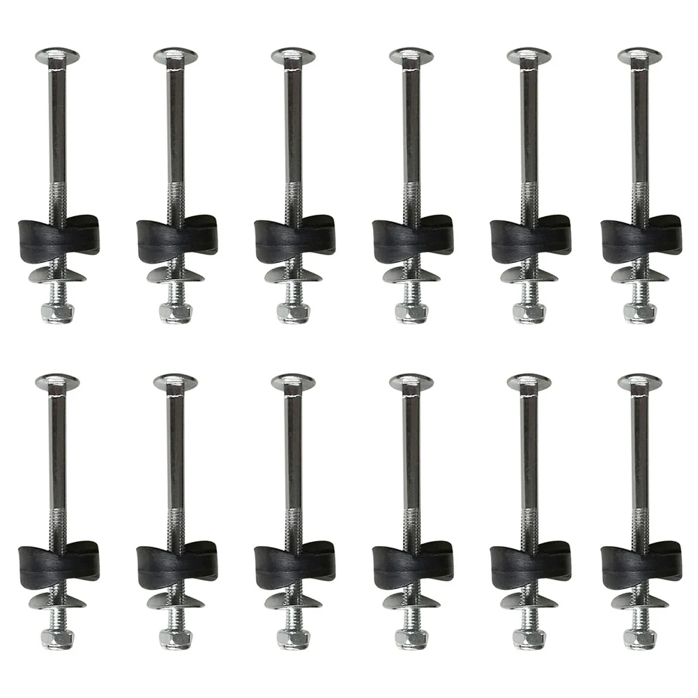 YFASHION 12Pcs Galvanized Steel Trampoline Screw Set Anti Fall Trampoline Stabilization Tool Jumping Bed Holder Screw