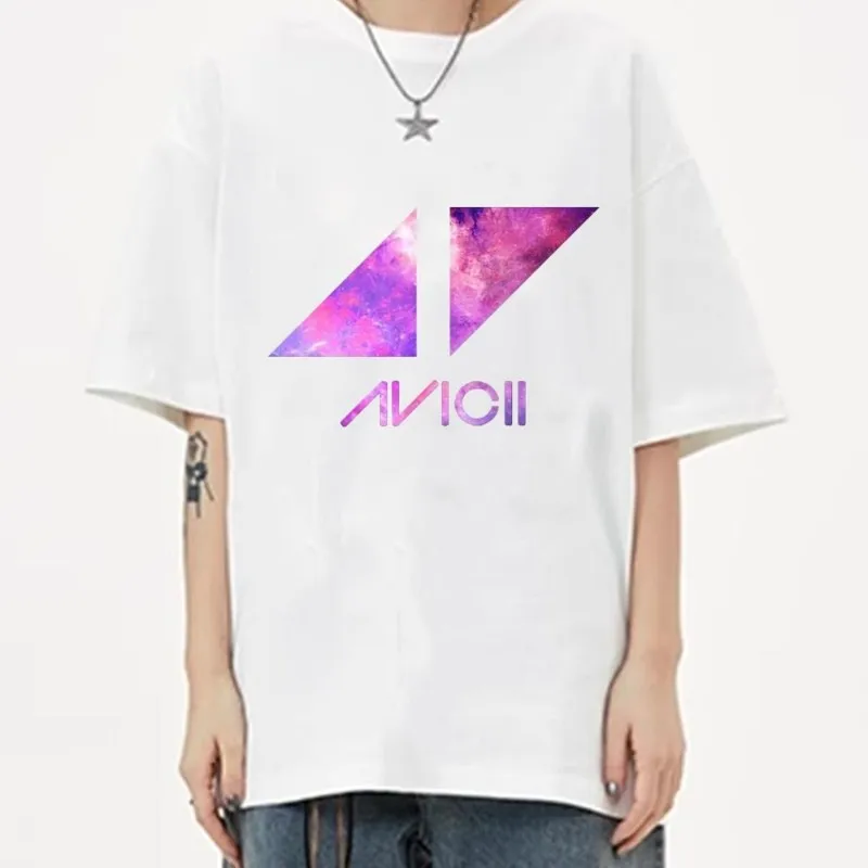 Avicii Dj T Shirt Women Couple Clothes Short Sleeve Collar Fashion Man Cotton Summer Sporty